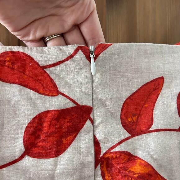 NWT Johanna Ortiz Desirade Dress Midi Sleeveless Cutout Womens 6 Date Leaf Print - Picture 11 of 16